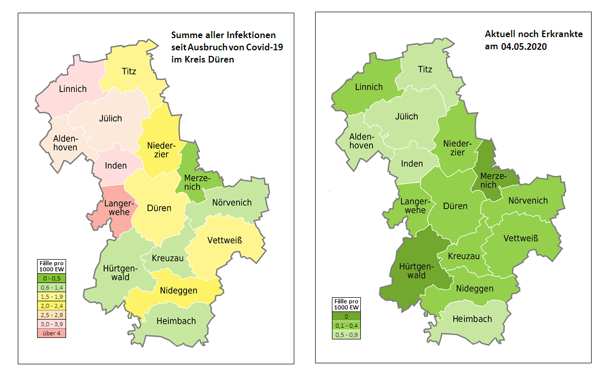 Coronafälle in den Städten und Gemeinden im Kreis Düren » DN-News