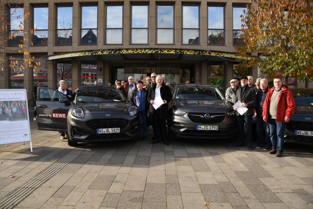 Gruppenfoto auf dem Marktplatz