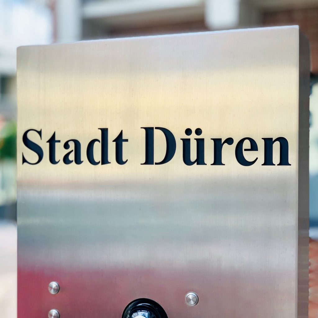 Stadt Düren Schild