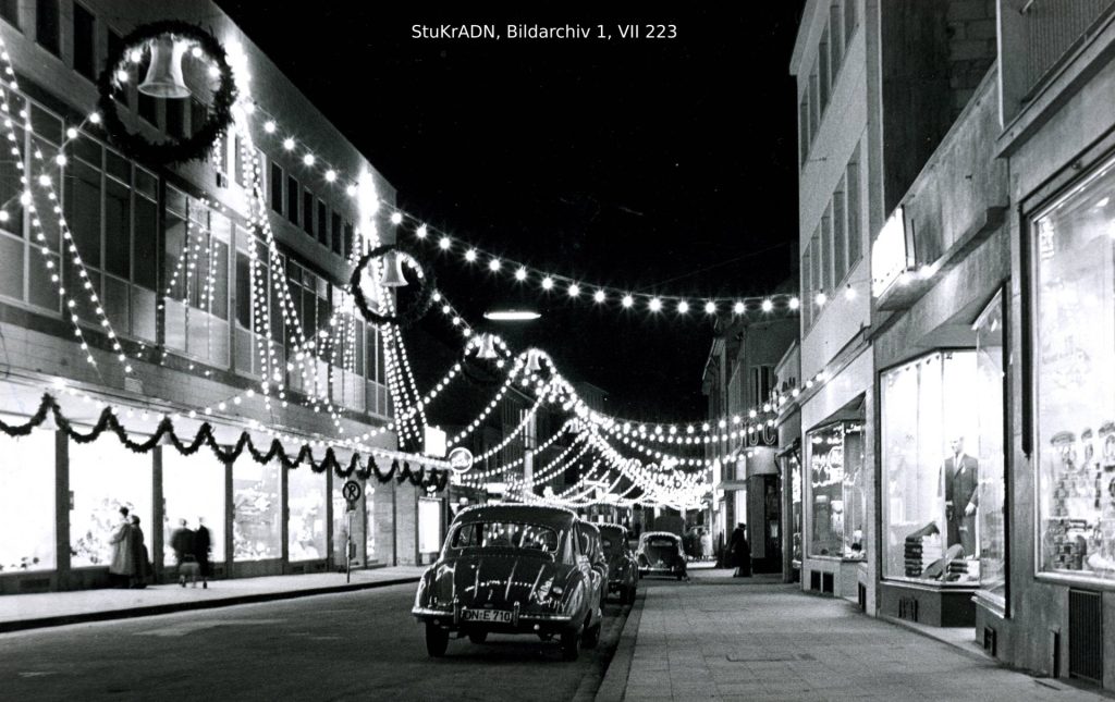 Weihnachtsbeleuchtung in der Dürener Innenstadt