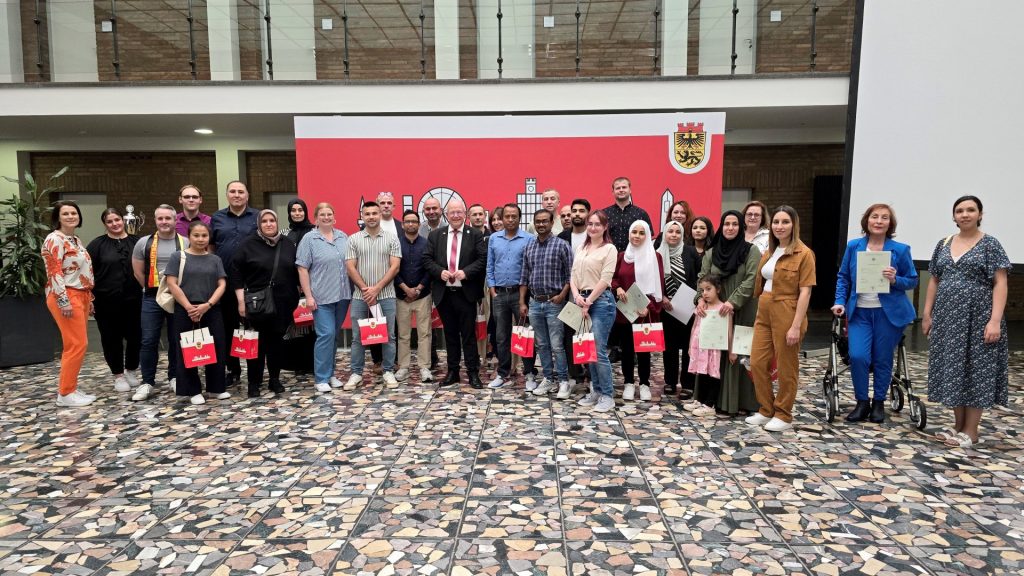 Gruppenbild mit Menschen