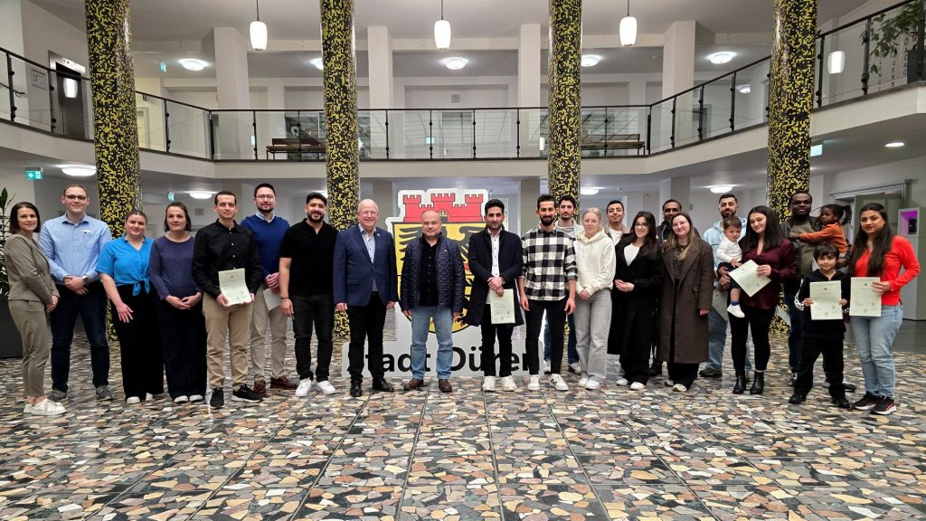 Gruppenbild mit Menschen