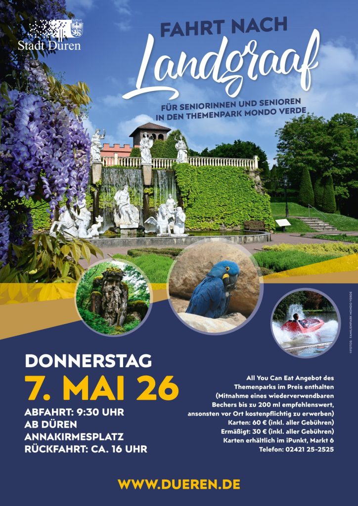 Plakat Seniorenfahrt