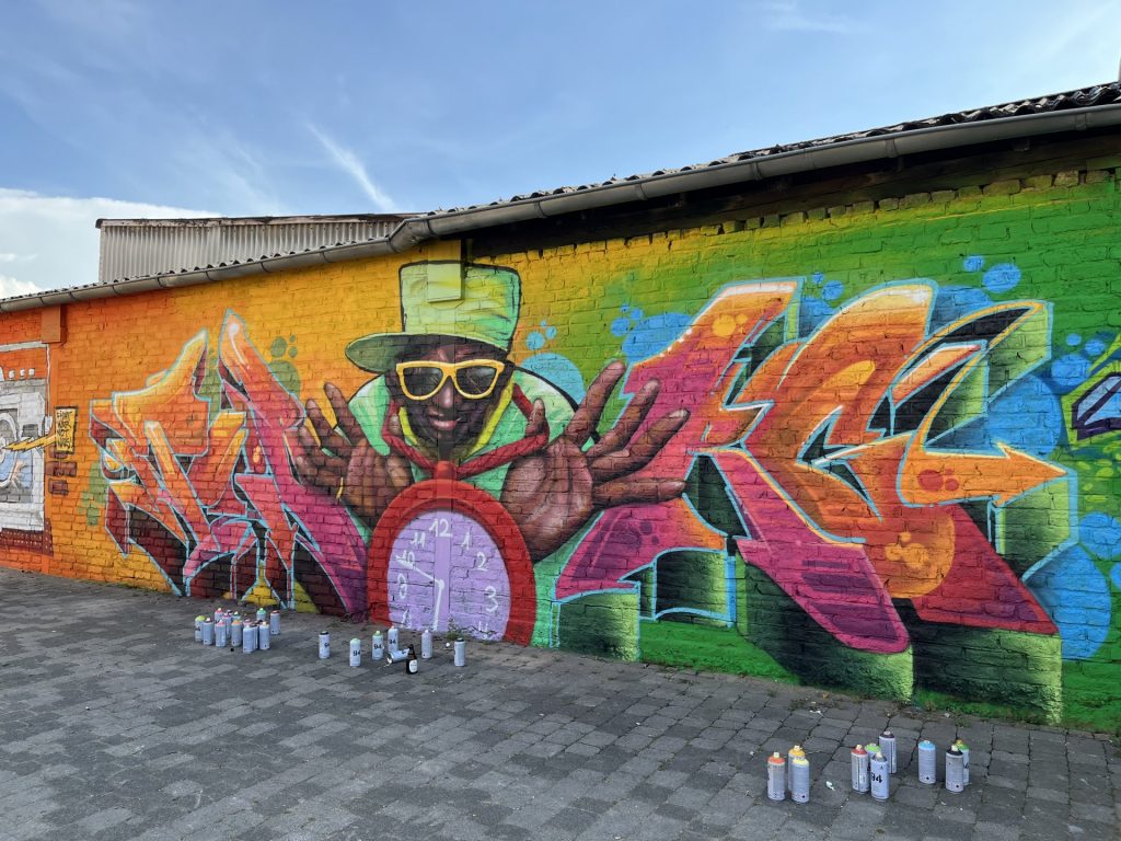 künstlerisch gestaltete Wand